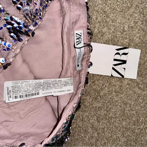 ZARA Bloggers Fav Sequin Skirt - Picture 12 of 16